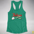 Believe Aromantic Pride Jingle Bell Racerback Tank - Kelly Green
